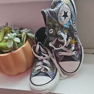 Converse Multicolor High-Top Sneakers Sz 11 Toddler